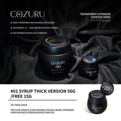 COZURU Transparent Builder Gel – Non-Yellowing UV/LED Extension Gel