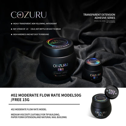 COZURU Transparent Builder Gel – Non-Yellowing UV/LED Extension Gel