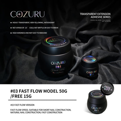 COZURU Transparent Builder Gel – Non-Yellowing UV/LED Extension Gel